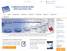 Tablet Screenshot of chromspec.com