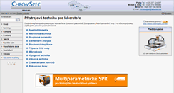 Desktop Screenshot of chromspec.cz