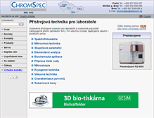 Tablet Screenshot of chromspec.cz