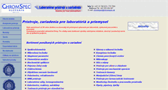 Desktop Screenshot of chromspec.sk